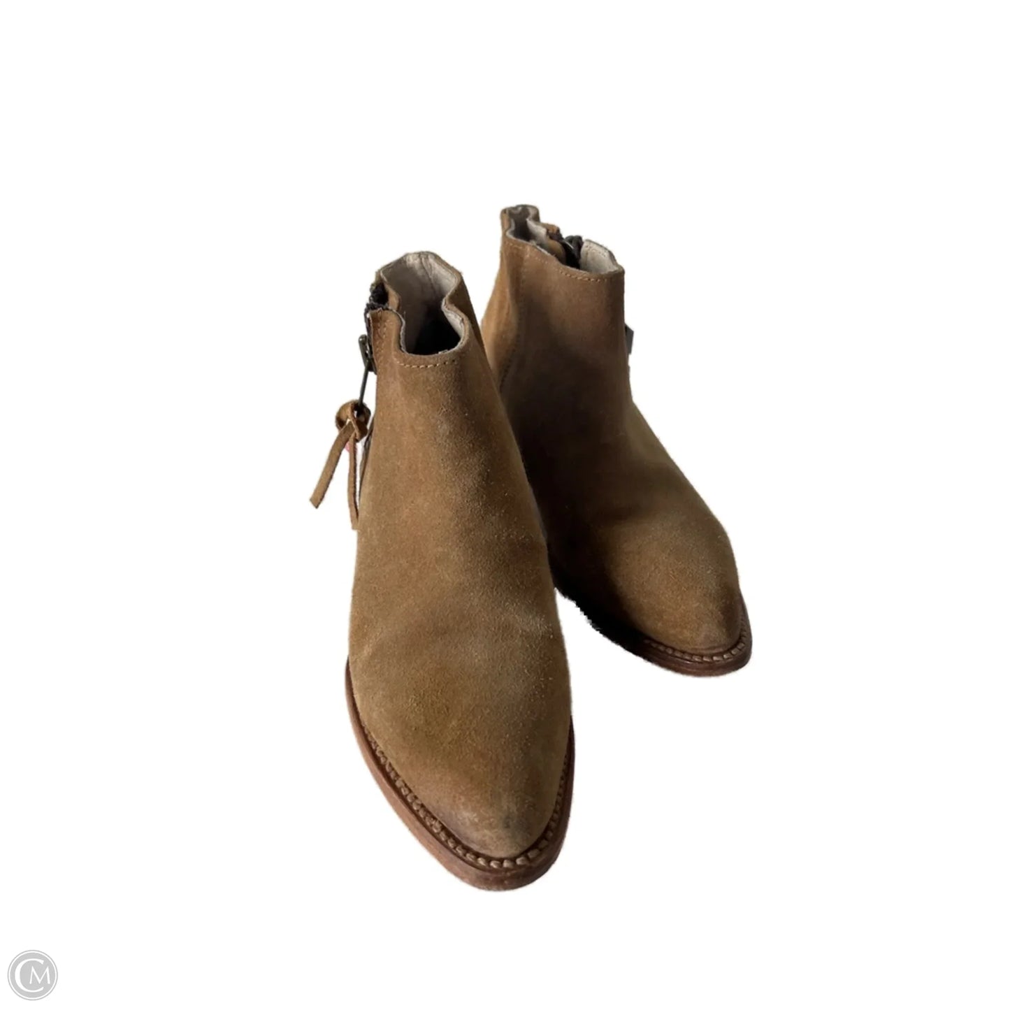 Boots Ankle Heels By Freebird In Brown, Size: 8