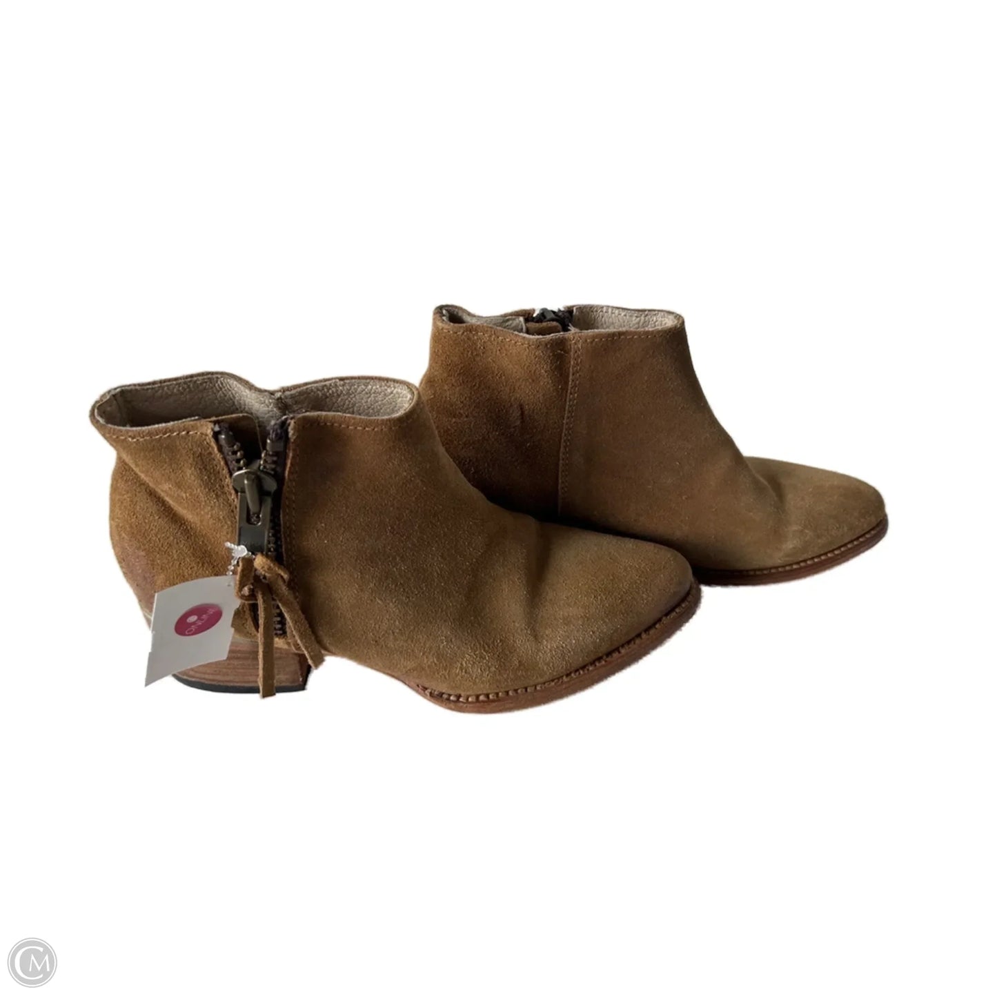Boots Ankle Heels By Freebird In Brown, Size: 8