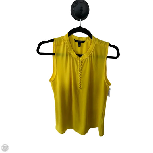 Top Sleeveless By Banana Republic In Yellow, Size: S