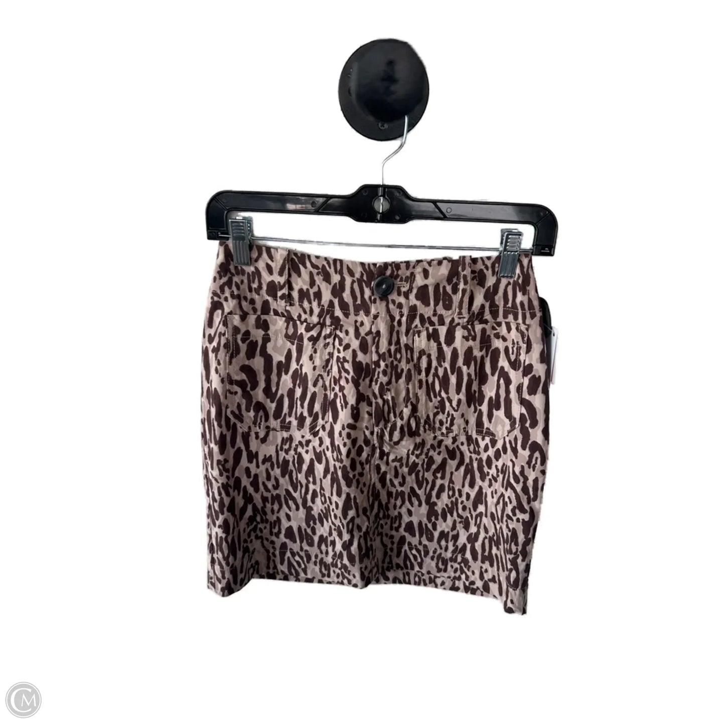 Skirt Mini & Short By Maeve In Brown & Cream, Size: 0