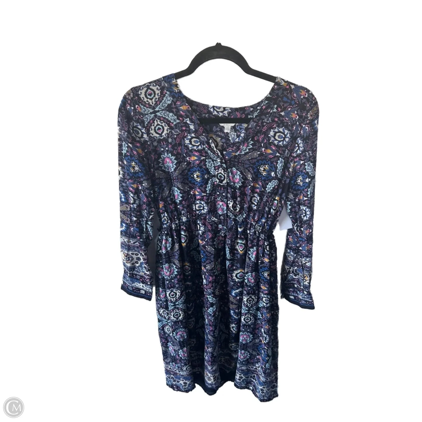 Dress Casual Midi By Lucky Brand In Blue, Size: S