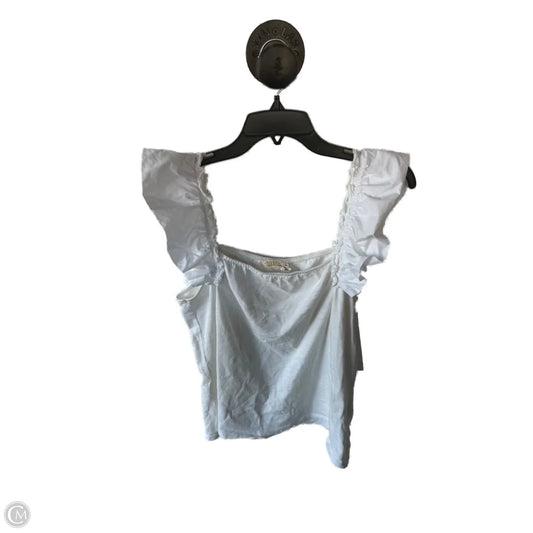 Top Sleeveless By Nation In White, Size: L