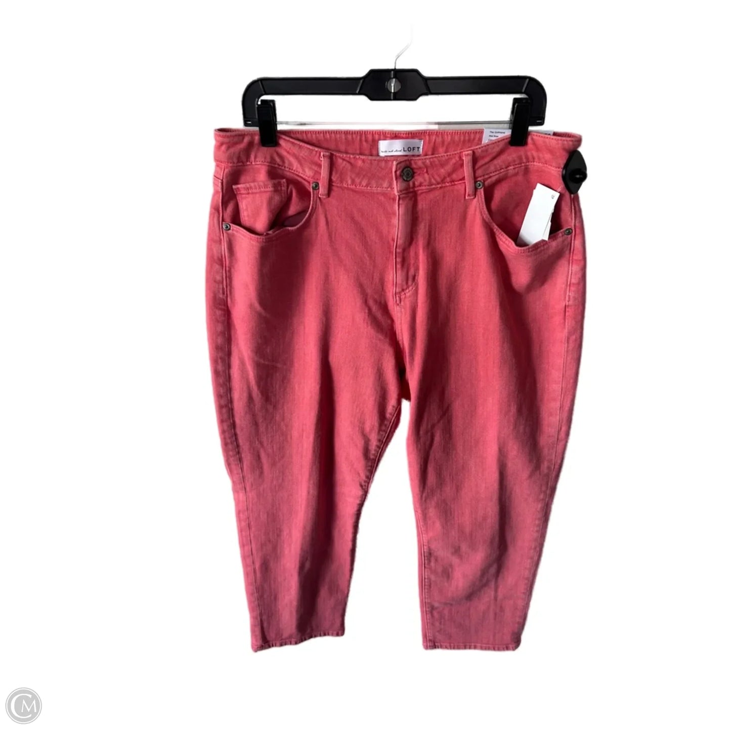 Jeans Boyfriend By Loft In Orange Denim, Size: 14