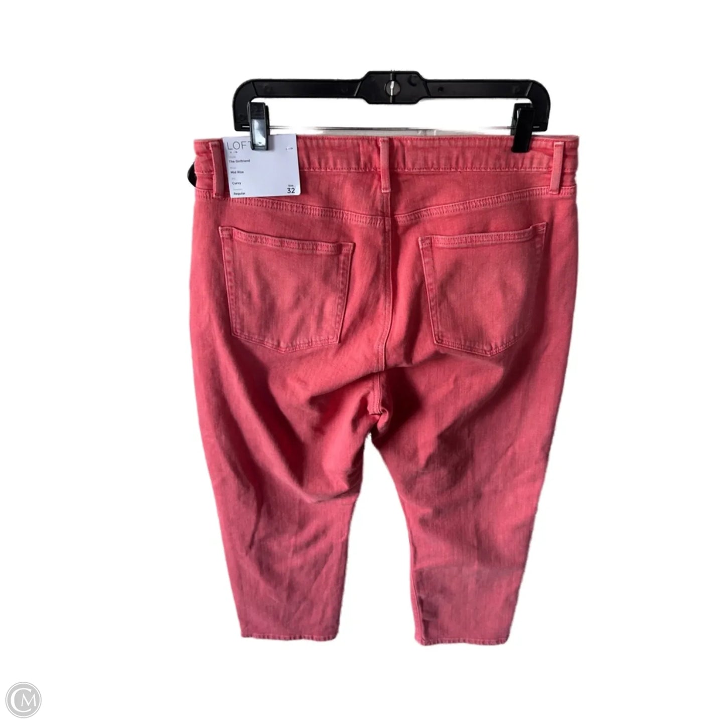 Jeans Boyfriend By Loft In Orange Denim, Size: 14