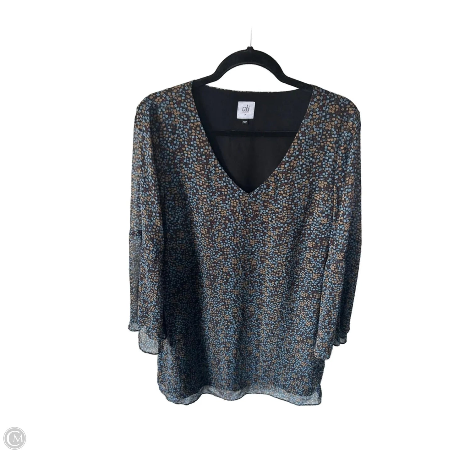 Dress Casual Short By Cabi In Black & Blue, Size: M