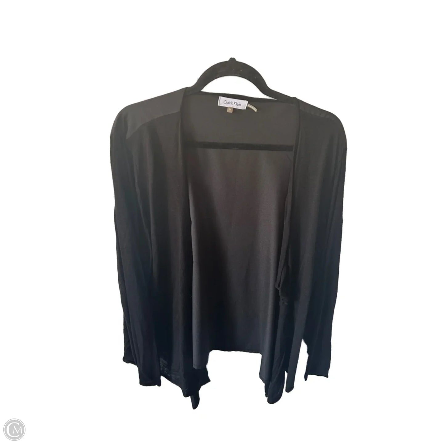Cardigan By Calvin Klein In Black, Size: 3x