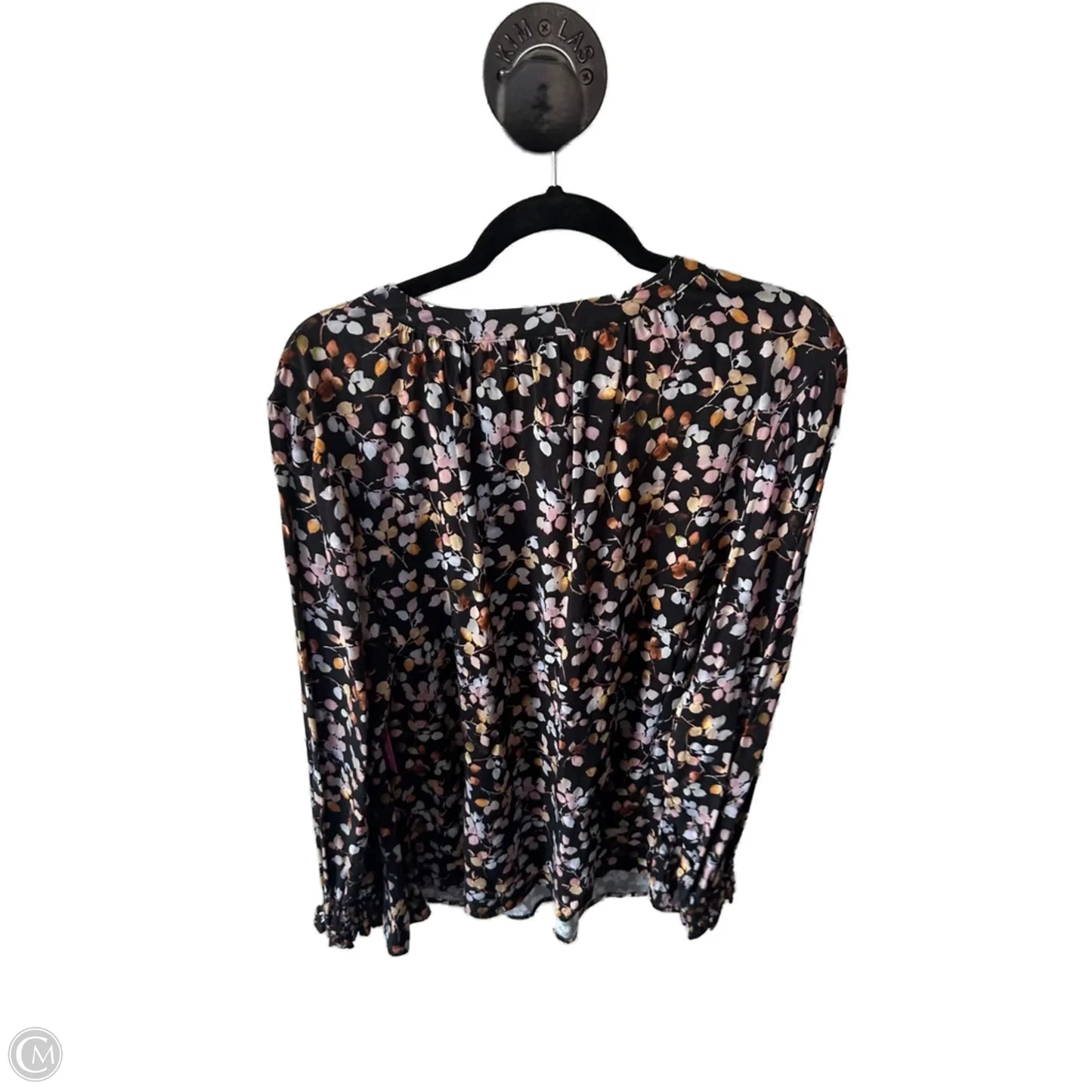 Top Long Sleeve By J. Jill In Black, Size: 2x