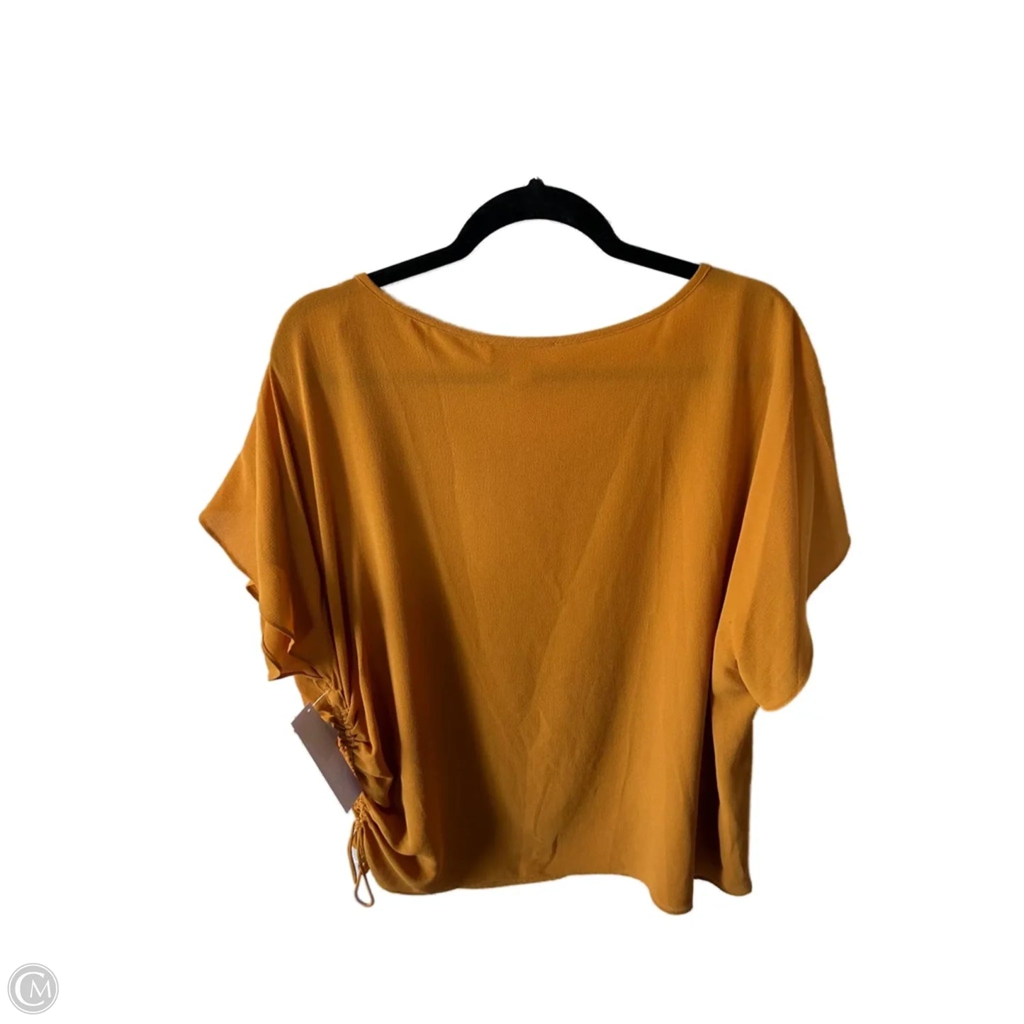 Top Short Sleeve By Michael By Michael Kors In Yellow, Size: 2x