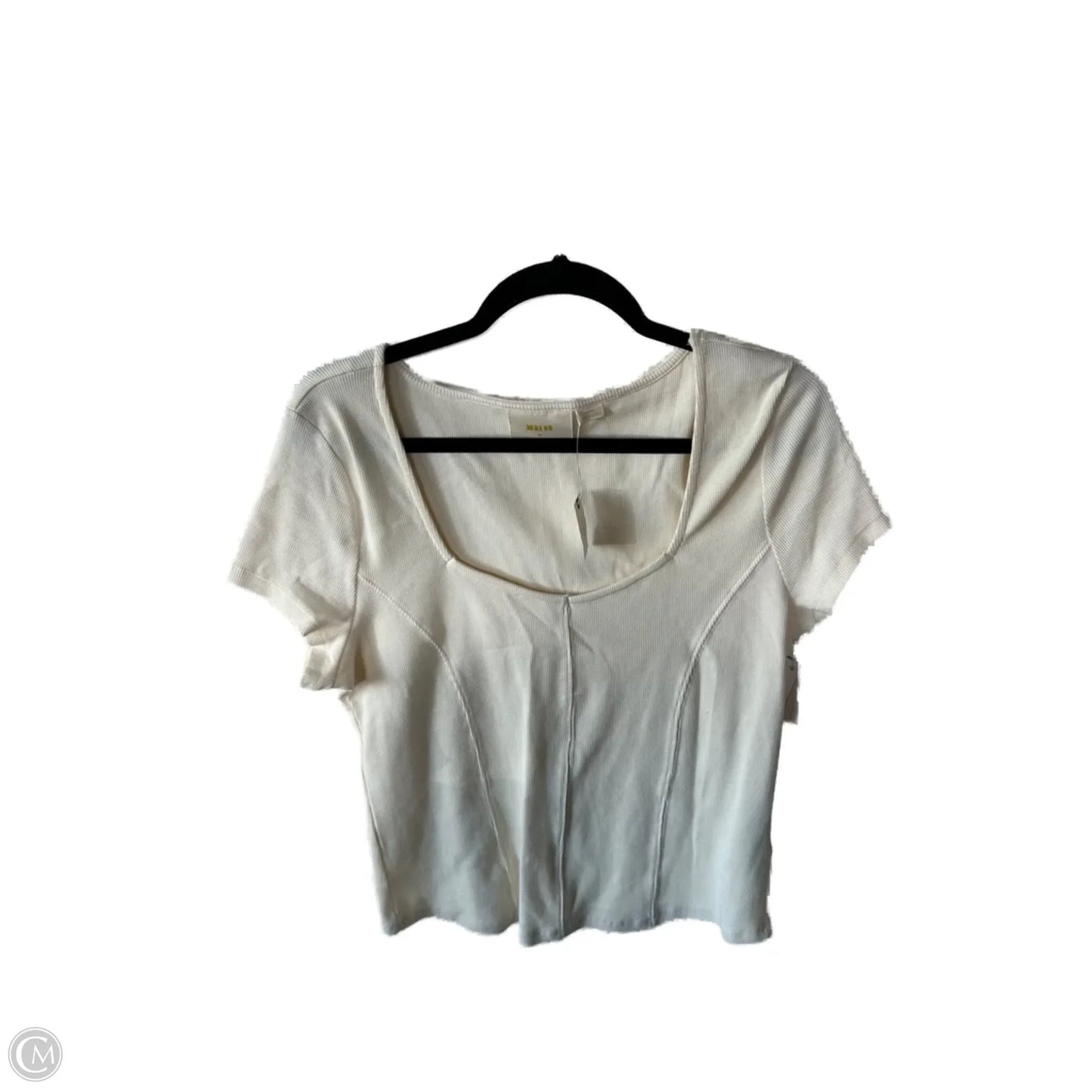 Top Short Sleeve By Maeve In Cream, Size: Xl