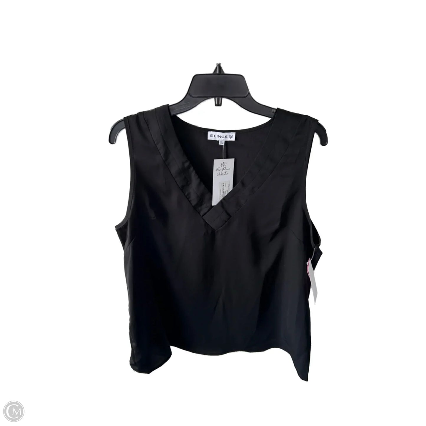 Top Sleeveless By Clothes Mentor In Black, Size: Xl