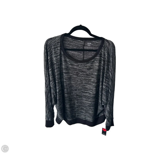 Sweater By Ana In Black & Grey, Size: Xxl