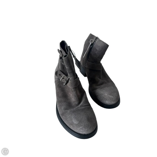Boots Ankle Heels By Aquatalia In Brown, Size: 7.5