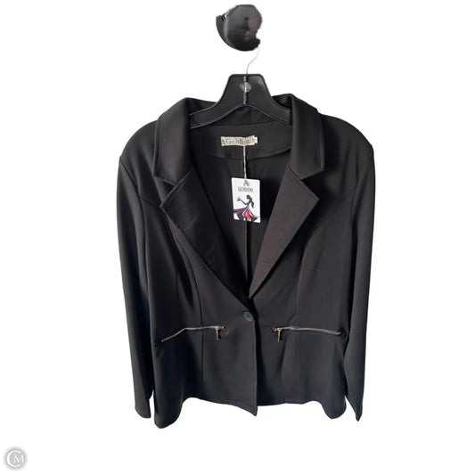 Blazer By Clothes Mentor In Black, Size: L