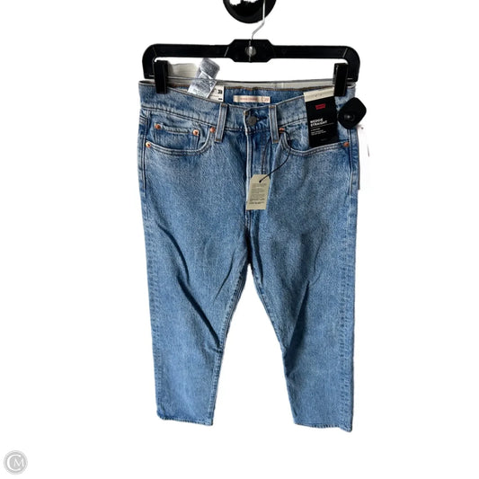 Jeans Straight By Levis In Blue Denim, Size: 4
