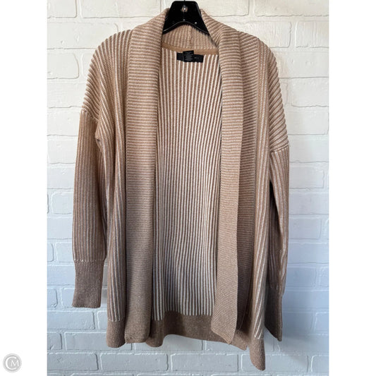 Sweater Cardigan By Tahari By Arthur Levine In Tan, Size: Xs