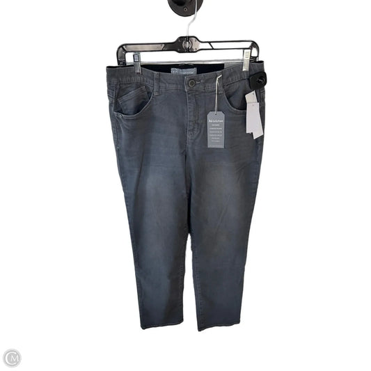Jeans Straight By Wit & Wisdom In Grey Denim, Size: 10