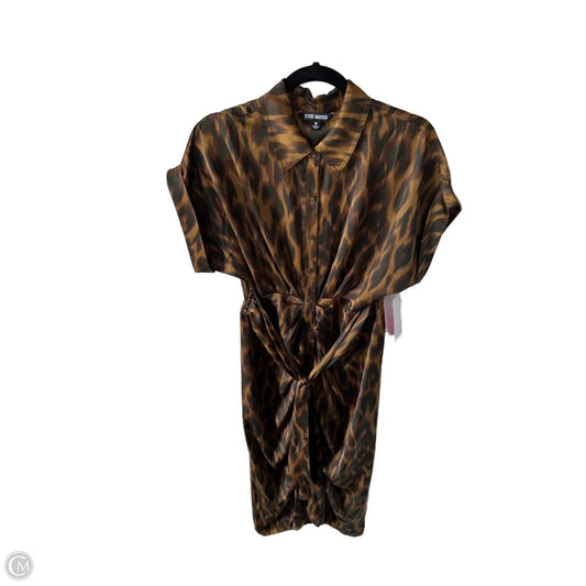 Dress Casual Midi By Steve Madden In Black & Brown, Size: M