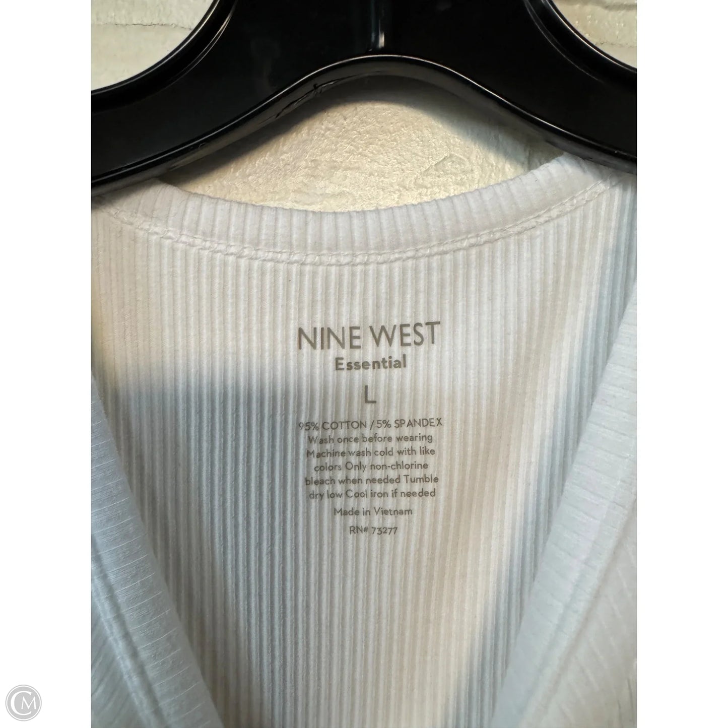 Tank Top By Nine West In White, Size: L