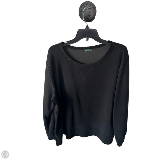 Sweatshirt Crewneck By Clothes Mentor In Black, Size: 3x