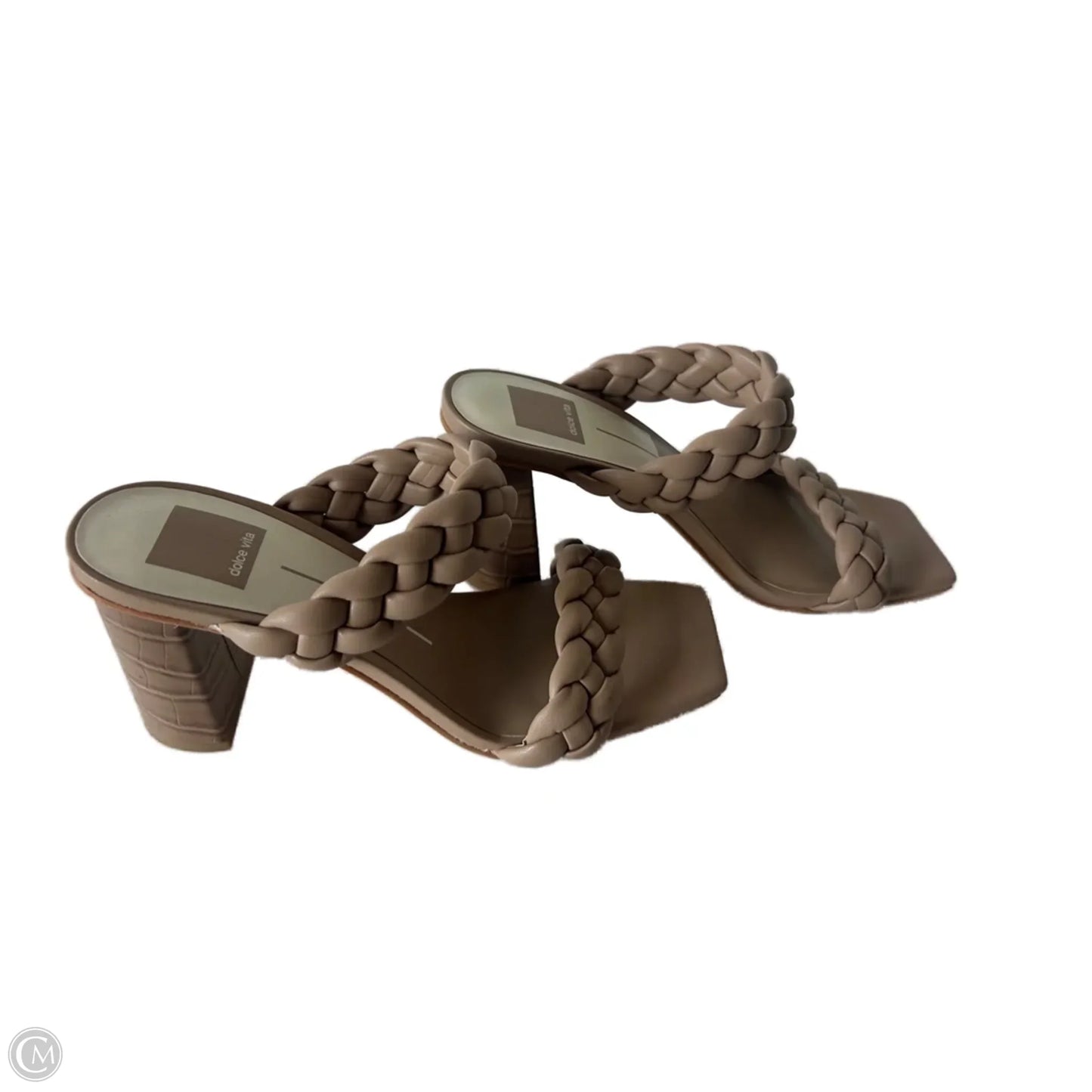 Sandals Heels Block By Dolce Vita In Tan, Size: 7