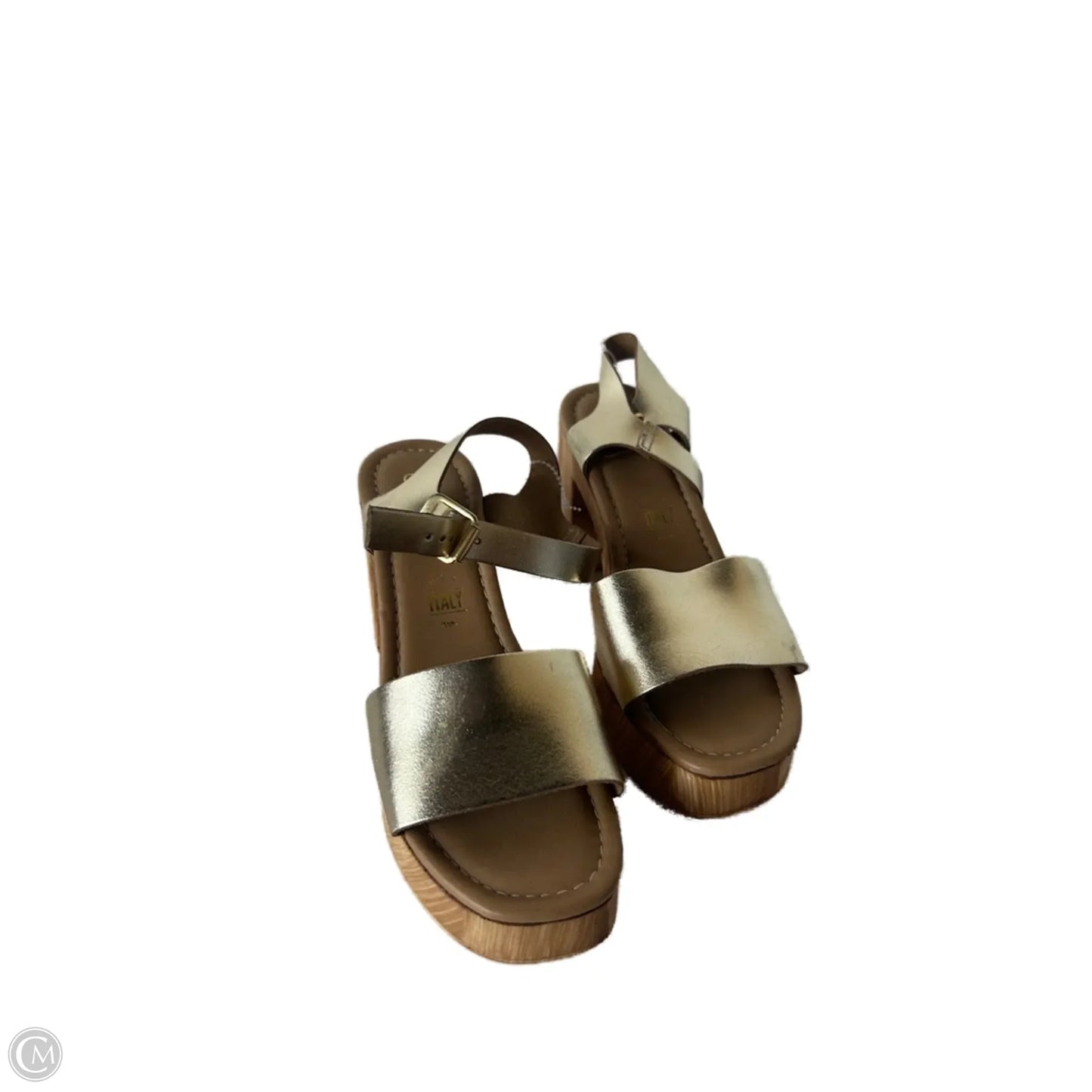 Sandals Heels Block By Seychelles In Gold, Size: 6.5