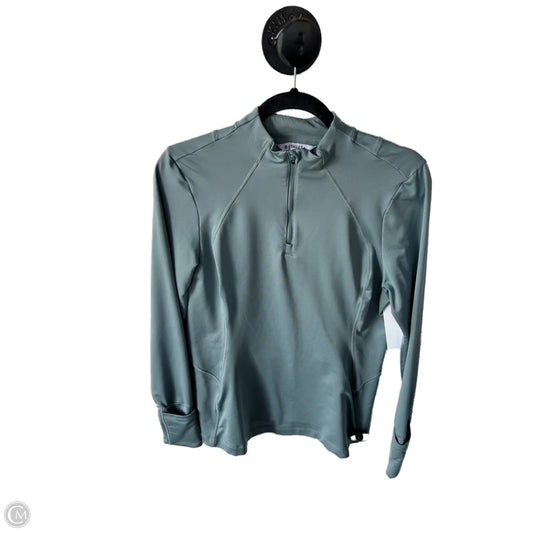 Athletic Top Long Sleeve Collar By Athleta In Green, Size: M