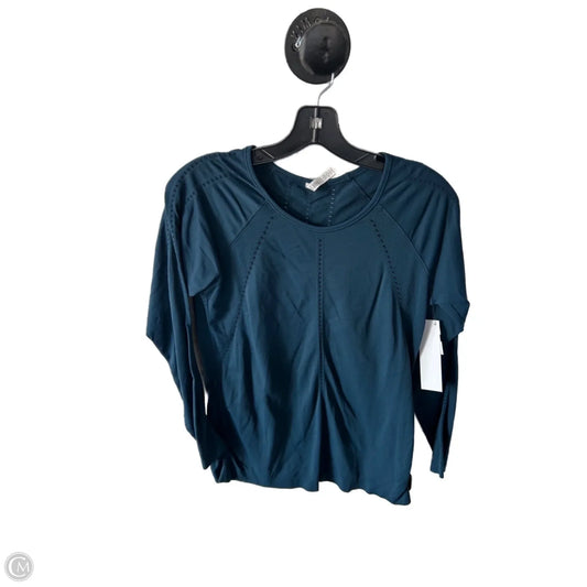 Athletic Top Long Sleeve Crewneck By Athleta In Blue, Size: M
