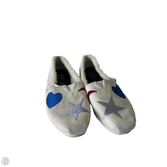 Shoes Flats By Toms In Blue & Cream, Size: 7