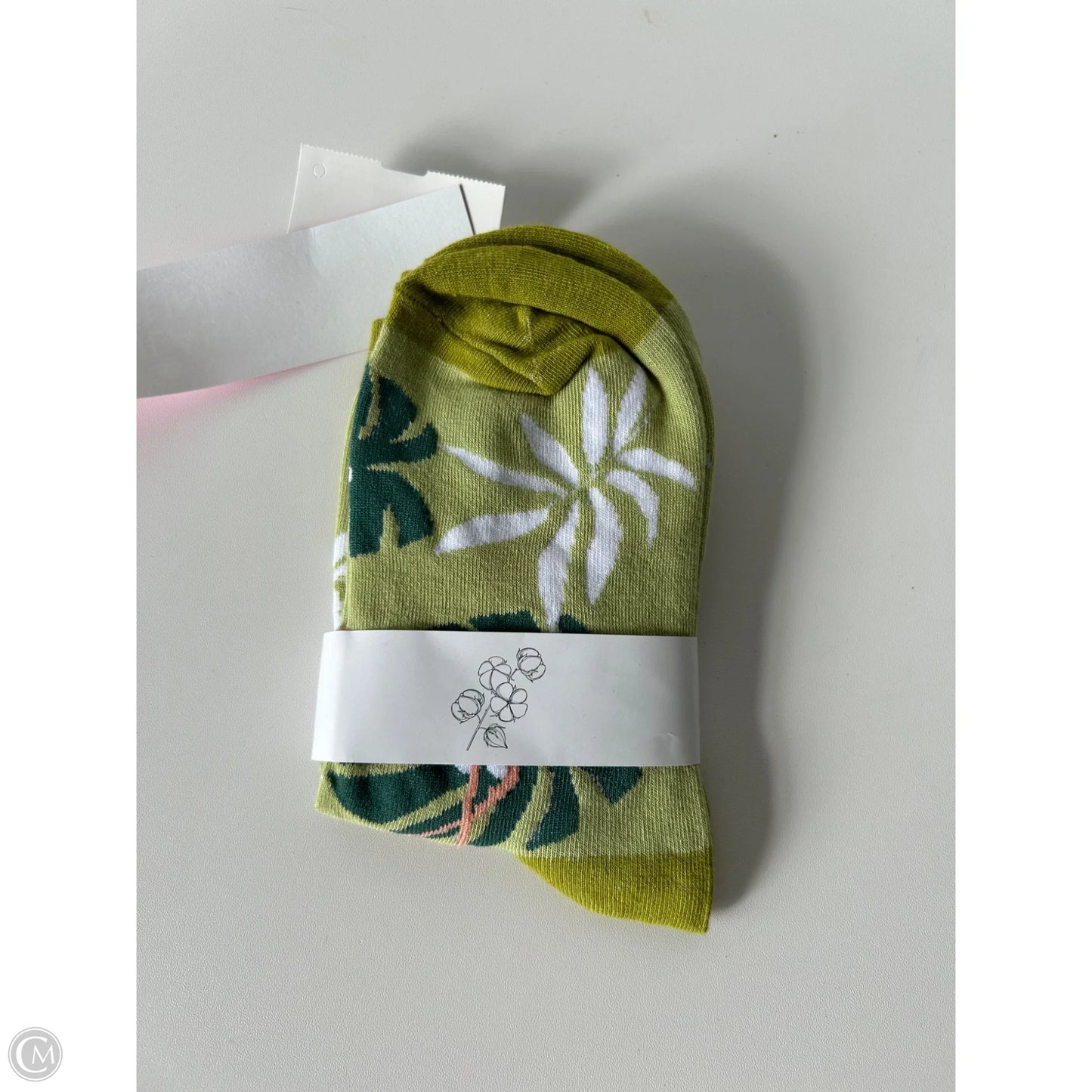 Socks By Clothes Mentor In Green, Size: S