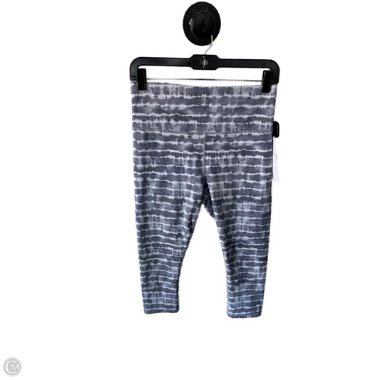 Athletic Capris By Athleta In Grey & White, Size: 8