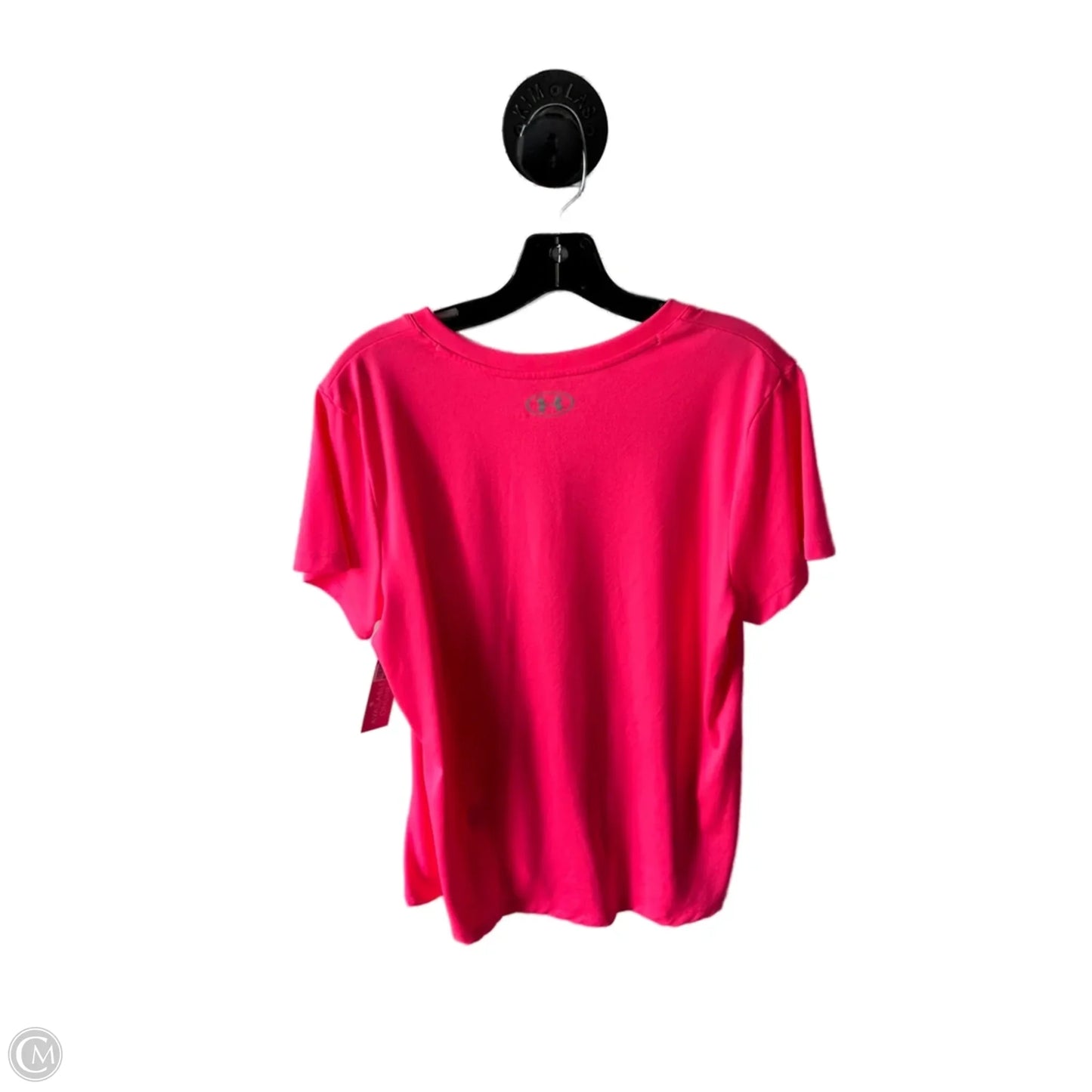 Athletic Top Short Sleeve By Under Armour In Pink, Size: Xl