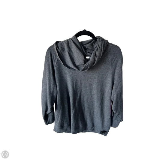 Sweatshirt Collar By Cabi In Grey, Size: M