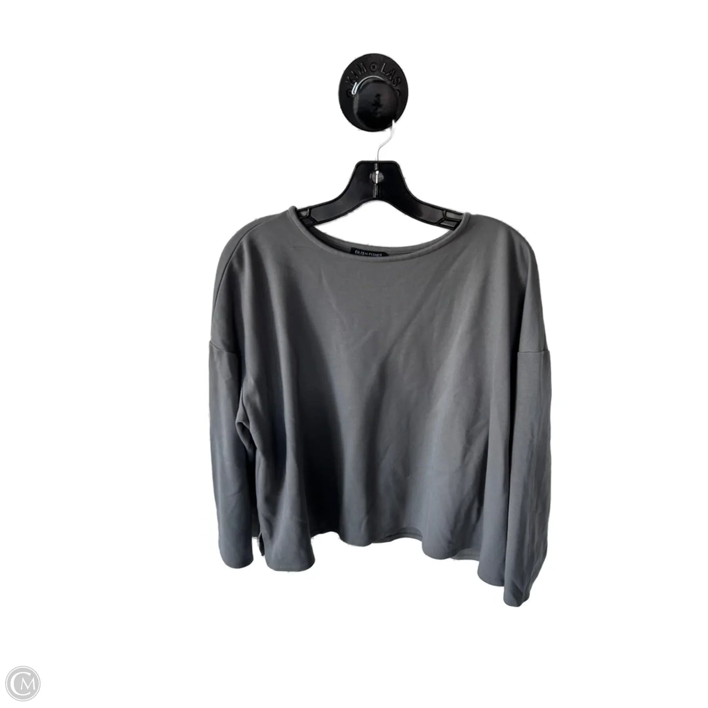 Top Long Sleeve By Eileen Fisher In Grey, Size: L