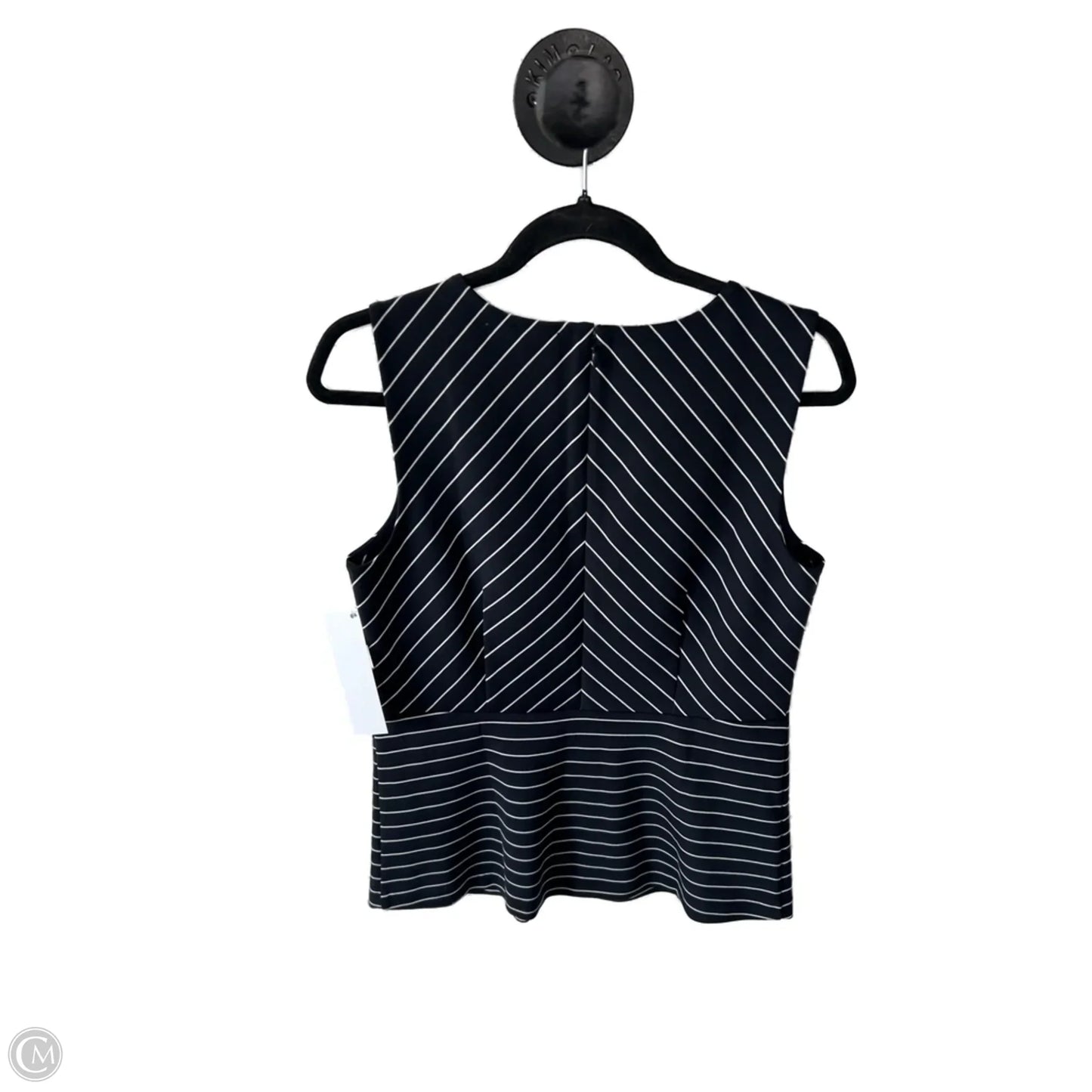Top Sleeveless By Ann Taylor In Navy, Size: M