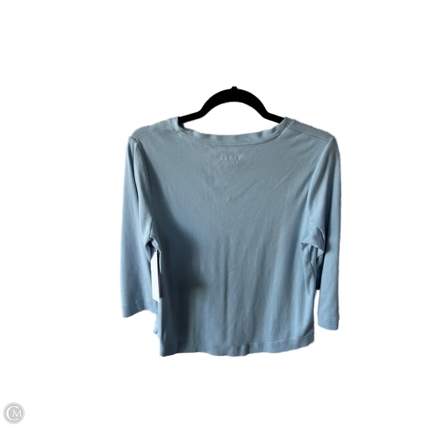 Top 3/4 Sleeve Basic By Chicos In Blue, Size: L