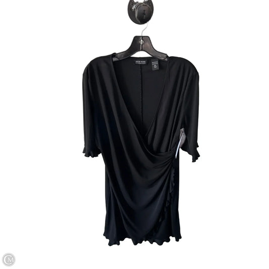 Dress Casual Midi By New York And Co In Black, Size: Xl