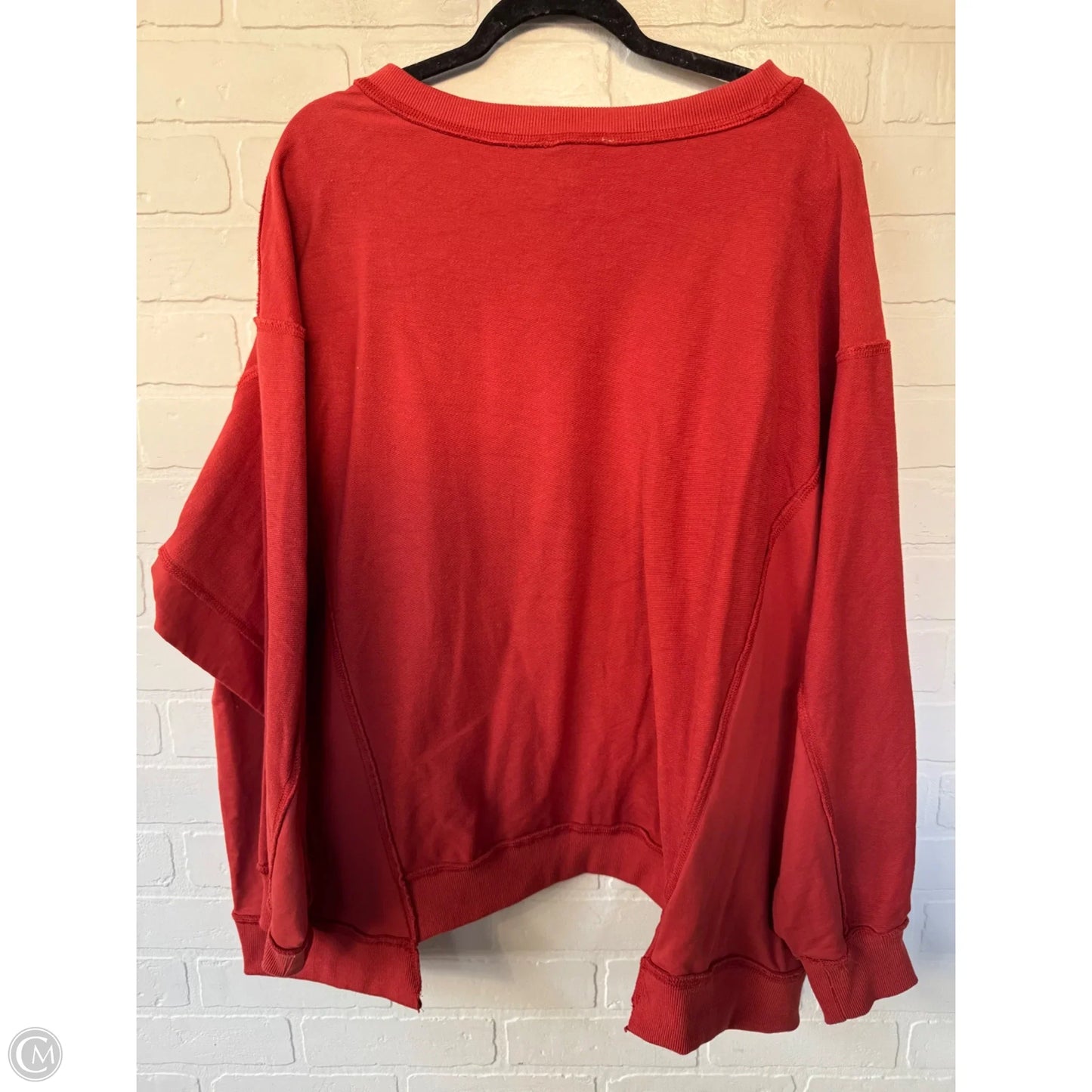 Sweatshirt Crewneck By Fantastic Fawn In Orange, Size: L