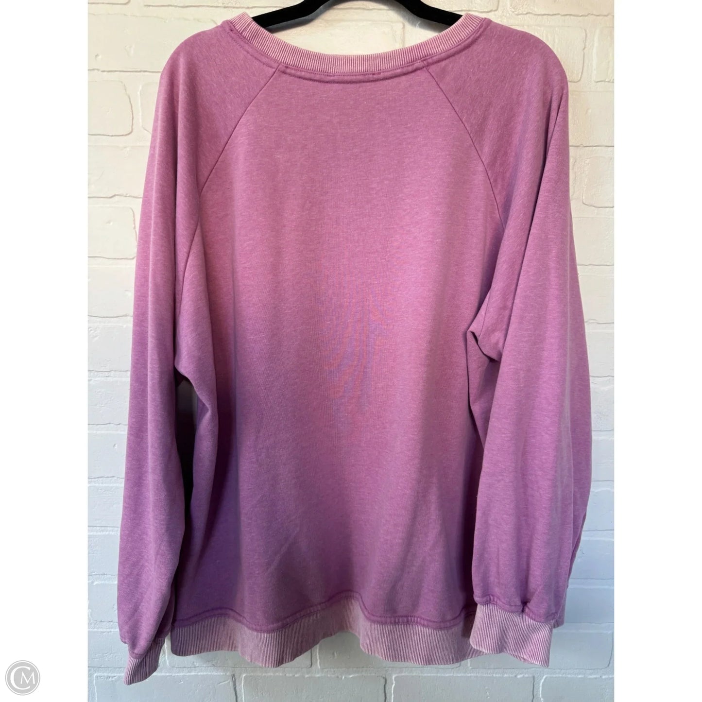 Sweatshirt Crewneck By New In In Purple, Size: L