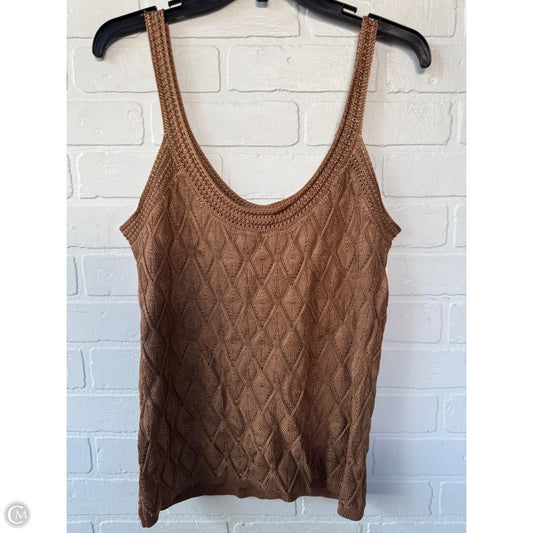 Top Sleeveless By White House Black Market In Brown, Size: M