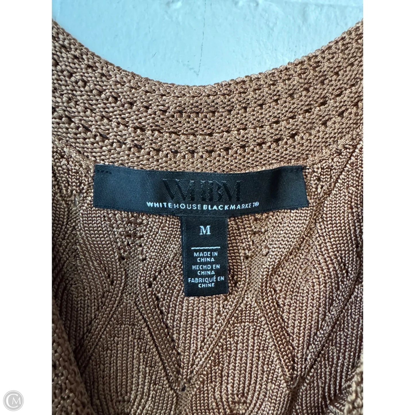 Top Sleeveless By White House Black Market In Brown, Size: M
