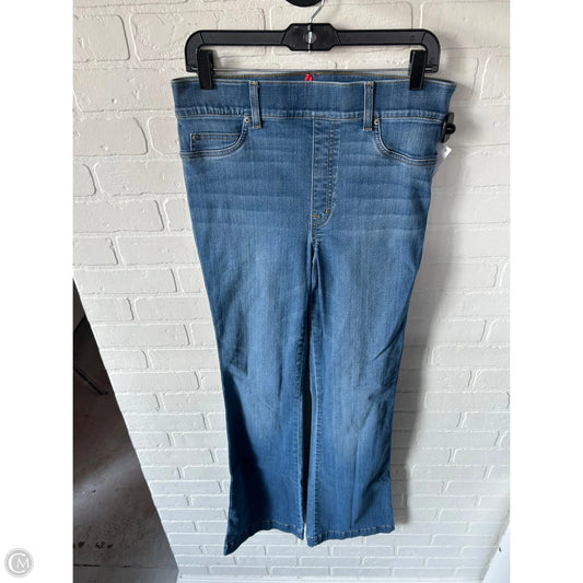 Jeans Flared By Spanx In Blue Denim, Size: 12