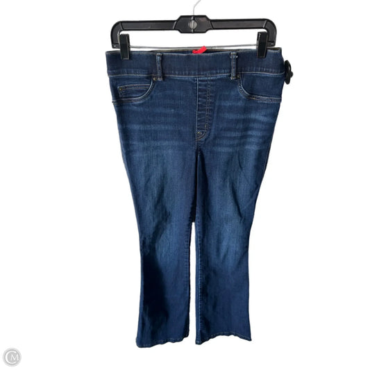 Jeans Flared By Spanx In Blue Denim, Size: 12