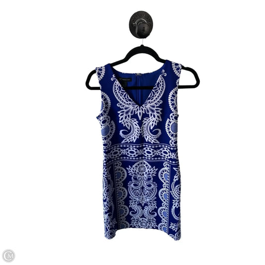 Dress Casual Midi By Inc In Blue & White, Size: S