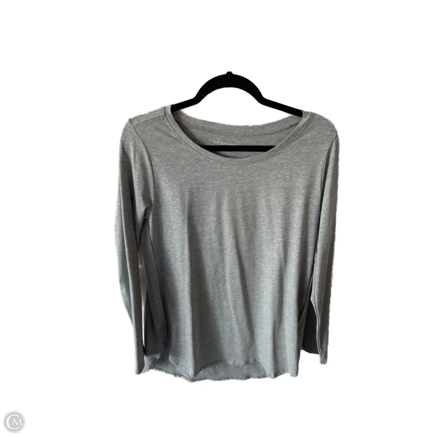 Top Long Sleeve Basic By Soft Surroundings In Grey, Size: M