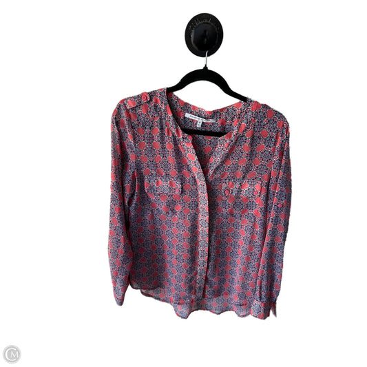 Top Long Sleeve By Collective Concepts In Blue & Pink, Size: M