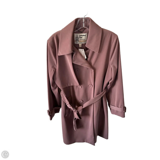 Coat Trench Coat By London Fog In Brown, Size: M