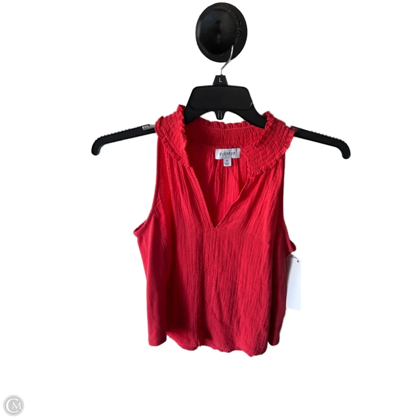 Top Sleeveless By Evereve In Orange, Size: Xs