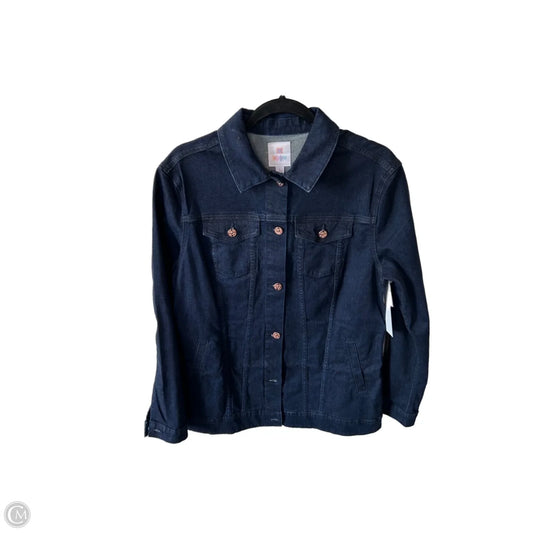 Jacket Denim By Lularoe In Blue Denim, Size: L