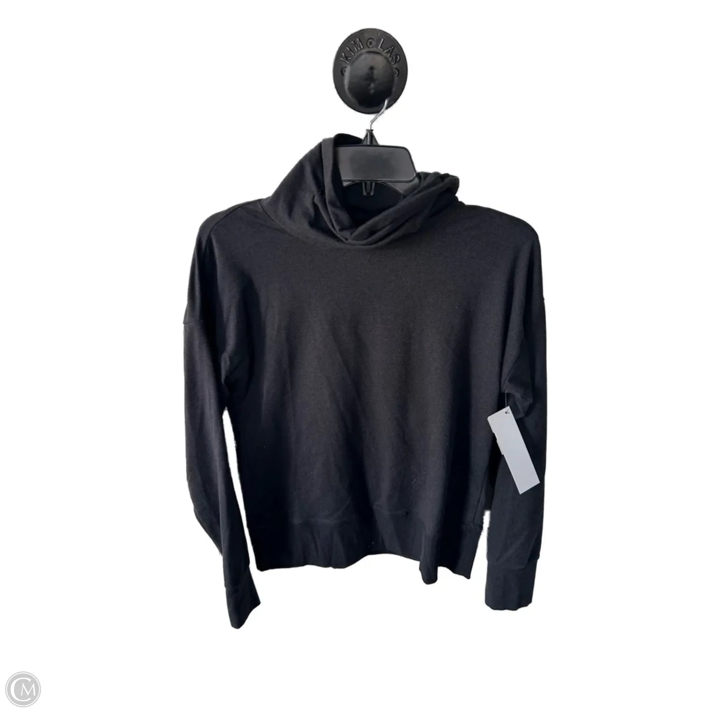 Athletic Top Long Sleeve Collar By Zella In Black, Size: Xs