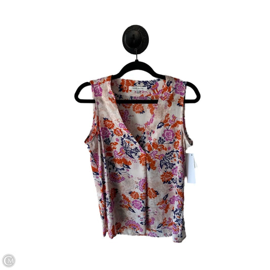 Top Sleeveless By Rose And Olive In Orange & Pink, Size: M